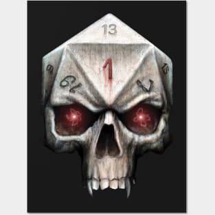 Skull D20 Posters and Art